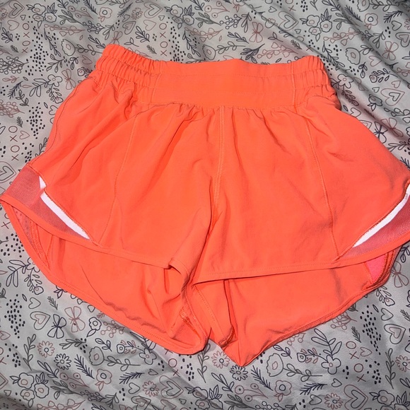 lululemon athletica Orange Athletic Shorts - Picture 1 of 6